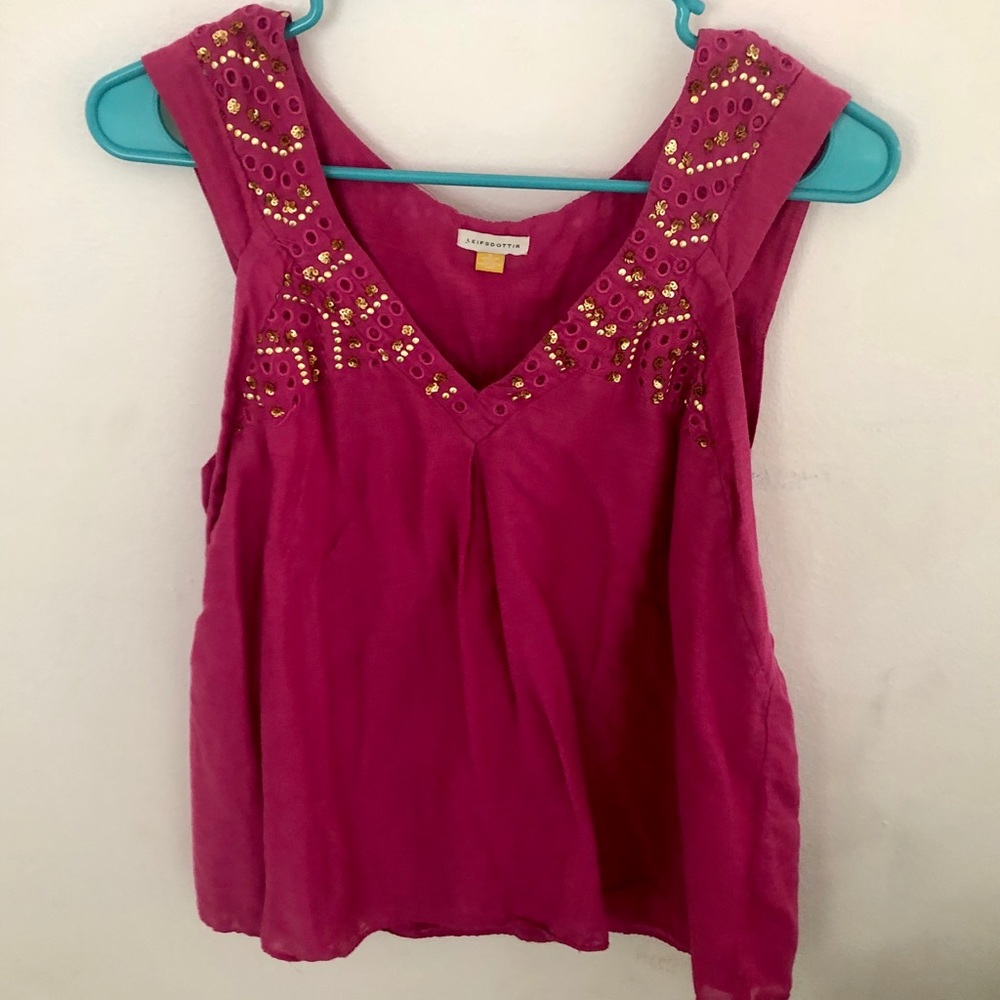 Boho anthropologie shirt leifsdottir